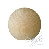 Dřevěná koule průměr 95mm - smrk (s ploškou)