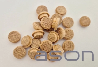 Krytka plochá hlava,čep 10x3mm DUB - příčná léta